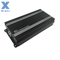 Amplificateur de voiture mini classe D haut de gamme 200W*4 canaux en aluminium avec crossovers et égaliseurs 20Hz-20kHz 11V-15V Garantie 2 ans