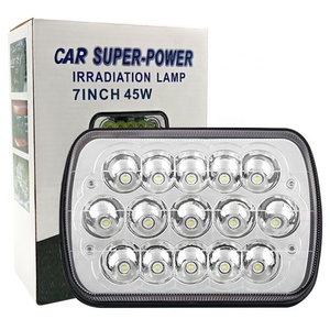XOVY High Low Beam 45 square Single Color 7inch square Driving Trucks Offroad Car <b>Led</b> <b>Work</b> <b>Light</b> - Product Image 1
