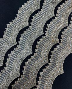 Tela de encaje bordado Floral colorido para textiles elegantes para el hogar ropa decoraciones de boda para manualidades DIY tarifa al por mayor - Product Image 1