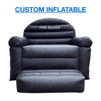 Chaise gonflable géante publicitaire avec logo personnalisé produit de meuble gonflable en PVC Oxford pour la publicité