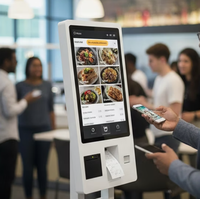 Kiosque de commande automatique, kiosque de paiement automatique, terminal de paiement POS avec écran tactile pour restaurant