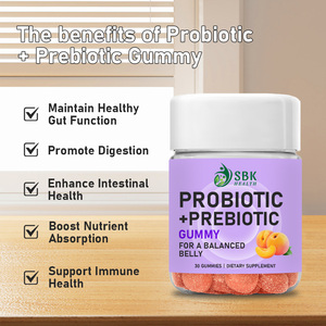 Best Selling Prebiotic Probiotics Gummies Total Carbohydrate Maintain Healthy Gut Function Absorption Function Support Immune - Product Image 3