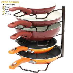 Étagère de rangement pour casseroles de <span class=keywords><strong>cuisine</strong></span>, multi-usages, fixation murale, installation fixe pour la maison, le restaurant, organisateur d'ustensiles de <span class=keywords><strong>cuisine</strong></span>, support pour casseroles - Product Image 1