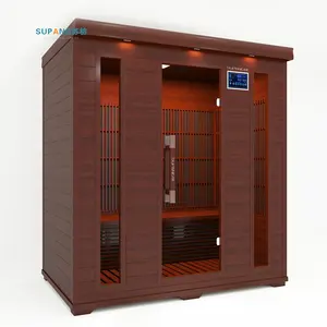 Produttore uso commerciale di lusso di grandi dimensioni in legno Sauna a infrarossi a secco