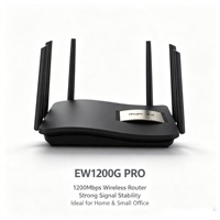 Routeur WiFi Mesh Ruijie EW1200G PRO d'occasion à 6 antennes, signal puissant, ports RJ45 Gigabit complets, compatible FTTH