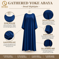 Abaya musulmane du Moyen-Orient pour femmes, vêtements islamiques égyptiens et noirs faits à la main, nouvelle collection