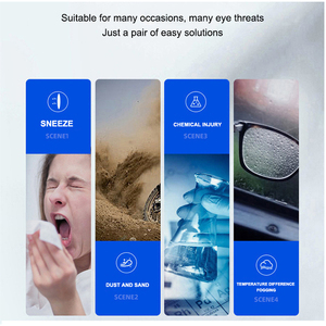 여자 남자 남여 공용 아동용 투명 방진 안개 방지 스크래치 방지 작업 안전 안경 유행 건설 응용 - Product Image 6