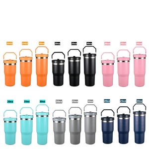 Sdeisley Xách Tay 600Ml 20Oz 30Oz Cốc Mới Cốc <span class=keywords><strong>2025</strong></span> Thép Không Gỉ Chân Không Bình Chai Cách Điện Cốc Với Rơm - Product Image 2