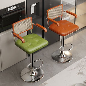 <span class=keywords><strong>Tabouret</strong></span> <span class=keywords><strong>de</strong></span> <span class=keywords><strong>Bar</strong></span> Réglable en Hauteur Antique Industriel Vintage Rustique Retour Cuisine Cuir Métal Bois <span class=keywords><strong>Rotin</strong></span> Pivotant Chaise Haute <span class=keywords><strong>Tabouret</strong></span> <span class=keywords><strong>de</strong></span> <span class=keywords><strong>Bar</strong></span> - Product Image 4