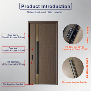 [<span class=keywords><strong>PRIX</strong></span> USINE] <span class=keywords><strong>Porte</strong></span> d'<span class=keywords><strong>entrée</strong></span> de luxe moderne en acier pour villa, <span class=keywords><strong>porte</strong></span> de sécurité <span class=keywords><strong>blindée</strong></span> haut de gamme, <span class=keywords><strong>porte</strong></span> principale antivol personnalisée - Product Image 6