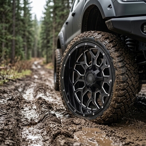Cerchi in Alluminio per SUV di Alta Qualità, Design a Rete, <span class=keywords><strong>16</strong></span> Pollici, Nero Opaco, PCD 127mm, Set da 4 Pezzi, Prezzo all'Ingrosso dalla Fabbrica Cinese - Product Image 4