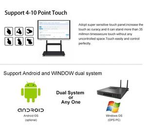 شاشة لمس مسطحة تفاعلية 55 65 75 86 98 بوصة لوحة بيضاء تفاعلية للتعليم المدرسي - Product Image 6
