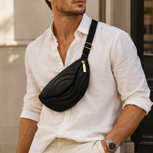 Nouveau Sac Banane Matelassé de Luxe pour Homme 2026 en Cuir PU, Léger, Sac de Ceinture, Sac de Poitrine, Sac Bandoulière Décontracté pour Voyage et Usage Quotidien - Product Image 2
