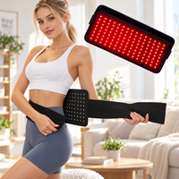GYMMAX Harga Baru 120 LED Perangkat Cahaya Merah Produsen Sabuk Pinggang Perawatan Tubuh yang Dapat Dipakai untuk Perawatan Tubuh Harian Pinggang dan Perut dengan Timer