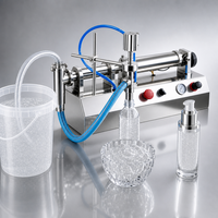 Machine de remplissage de liquides pneumatique semi-automatique pour canettes, bouteilles et liquides purs (vinaigre, cosmétiques, boissons, vin de cuisine) 110V/220V