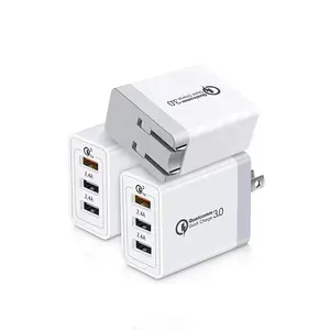 Usb sạc 30W QC3.0 USB tường sạc, 5V/2.1A 3 cổng USB sạc nhanh với có thể gập lại ngạnh sạc khối cho LG Moto chuyển đổi