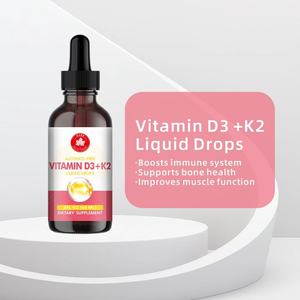 Integratori Vitaminici per Adulti D3-K2 OEM/ODM, Gocce per Rafforzare il Sistema Immunitario e Supportare la Salute delle Ossa - Product Image 1