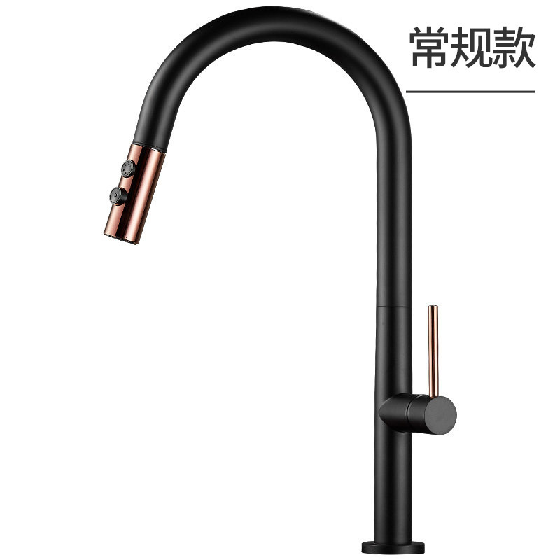 Modelo no táctil negro + oro rosa