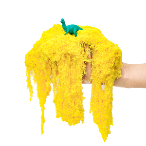 Slime personnalisé à faire soi-même, série <span class=keywords><strong>dinosaure</strong></span>, pâte cristalline, slime <span class=keywords><strong>vert</strong></span> pailleté, sable jaune, fabrication de jouets à faire soi-même, emballage en boîte colorée pour enfants - Product Image 3