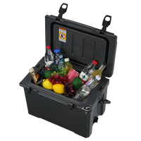 Glacière rotomoulée écologique de haute qualité 25 Qt avec roues pour le camping et la voiture, isotherme pour canettes et aliments
