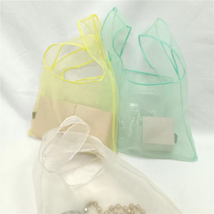 Hot Sales Wholesale Fuchen Custom Logo Printed Organza <b>Shopper</b> Tote Pouch Tote Large <b>Canvas</b> Shopping Bags Gift - Product Image 2