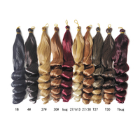 Cheveux synthétiques bouclés en spirale de 10-12 pouces, 75g, style queue de cheval, boucles italiennes lâches et soyeuses, pour tresses au crochet - Boucles Italie