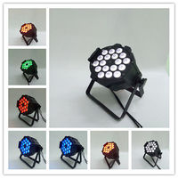 Projecteurs LED Wash Uplights 18x18W RGBWAUV 6-en-1 DMX512, projecteur PAR LED plat et fin pour scène, discothèque, DJ, musique, mariage, fête