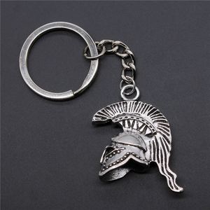 Portachiavi con Elmo da Soldato Romano Retrò all'Ingrosso, Supporto in Metallo Fai da Te, Souvenir Regalo, 2 Colori, Ciondolo 3D da Uomo, Anello Portachiavi Sparta - Product Image 3
