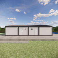 Toit triangulaire détachable résidentiel Casa Prefabricada De Contenedor dortoir préfabriqué résidence
