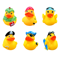 Juguetes de Baño de Goma con Diseños Divertidos y Estampados Personalizados de 2 Pulgadas para Bebés, Juguetes Únicos para la Bañera con Diversos Estilos, Venta al por Mayor