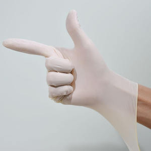 Malaysia disposable rubber <b>latex</b> <b>gloves</b> powder / powder free milky white S / M/ L / XL with CE / ISO certificate - Product Image 5