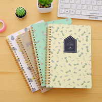 Impression claire reliure à spirale ligne d'écriture planificateur de papier journal laitier cahier
