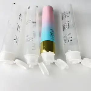 制造商定制空塑料管白色和黑色可用于填充环保牙膏管