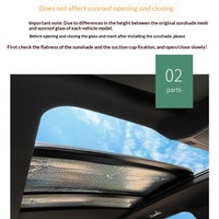 Pare-soleil en aluminium pour toit ouvrant de voiture Audi Q5L/Q3/Q7/Q4/Q6/A4L/A6L, installation par ventouse, style minimaliste, anti-chaleur