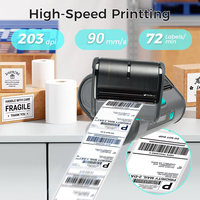 Printer termal Mini Portabel kecepatan tinggi, Printer termal Mini Portabel kecepatan tinggi Android & IOS, resi POS nirkabel & Label foto perintah ESC/POS dalam stok