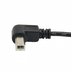 Cable de extensión de impresora USB en forma de U, conector Bm a Bf con orificios para tornillos para transferencia de datos - Product Image 1
