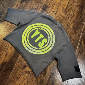 T-Shirt Hip Hop con Design personalizzato stampato Vintage con taglio corto da uomo, - Product Image 3