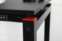 Bureau réglable en hauteur de jeu de levage électrique ADA poste de travail de jeu Pc ergonomique bureau à domicile avec lumières RVB
