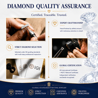 Pendientes de Diamantes Cultivados en Laboratorio PT950 de Platino para Mujer, Certificados por IGI, Diseño Geométrico Minimalista, Triangulares y Gruesos, Marca Viti