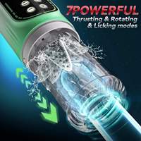 Wasserdichter TPE Elektronischer Masturbator für Männer Automatische Stoß-, Rotations-, Saug- und Vibrations-Masturbationsmaschine Sexspielzeug