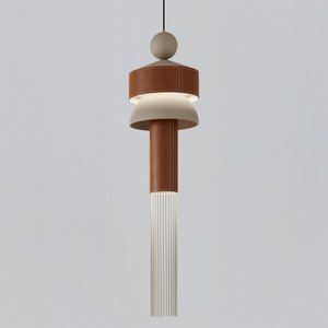Lampe suspendue de style Wabi Sabi, forme ronde, source de lumière LED pour hôtels et maisons d'hôtes - Product Image 4