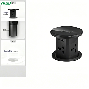 Presa Elettrica Pop-up Antifurto Personalizzata YOGU con Struttura a Blocco a Pressione, Previene l'Apertura Casuale Non Autorizzata, per Uso <span class=keywords><strong>in</strong></span> Aree Pubbliche - Product Image 4