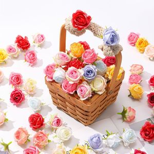 Mini Capullos de Rosa Artificiales para Manualidades, Cabezas de Flores Falsas para Decoración de Bodas y Accesorios de Fotografía - Product Image 1