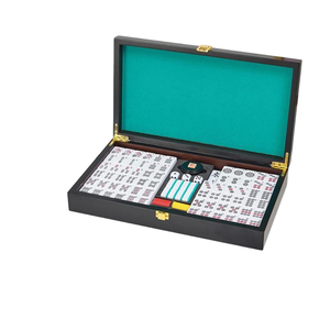 Juego de Mahjong Americano Portátil, 166 Fichas con Estuche Rígido y Accesorios, Estilo Occidental para Noches de Juego en Familia - Product Image 6