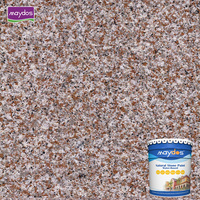 Revêtement acrylique imitation pierre, peinture plastique effet granit pour murs extérieurs, application électrostatique, excellente qualité