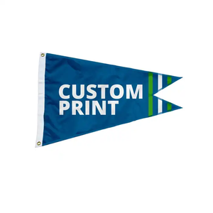 Venta al por mayor por encargo decorativo al aire libre de doble cara 12x18 de punto de poliéster de nailon Oxford <span class=keywords><strong>Burgee</strong></span> banderín barco Guidon bandera - Product Image 1