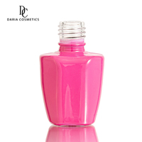 Flacon vide de vernis à ongles UV gel noir et rose de 13 ml, rose pâle, avec pinceaux, logo personnalisé