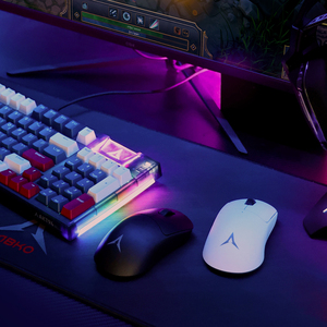 เมาส์เล่นเกม H150A abko เซ็นเซอร์3395ไฮเอนด์ WH 26000 dpi RGB backlit ไร้สายพร้อมตัวรับสัญญาณ USB และสายเคเบิล Type-C - Product Image 2