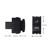 Interrupteur à double bouton-poussoir pour feux antibrouillard, enregistreur radar, musique, DRL, bouton différentiel pour Nissan Patrol Y61
