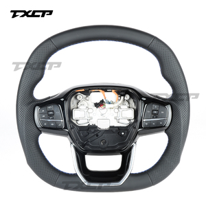 Volant en fibre de carbone personnalisé adapté à <span class=keywords><strong>Ford</strong></span> Transit C-MAX Kuga St V348 Tourneo Mk8 2018 2019 2023 <span class=keywords><strong>2021</strong></span> 2022 - Product Image 1
